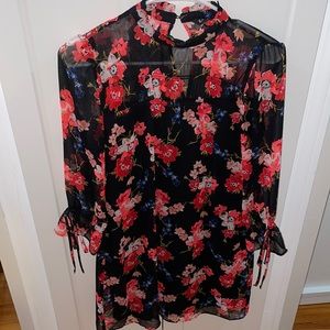 Express short sheer dress